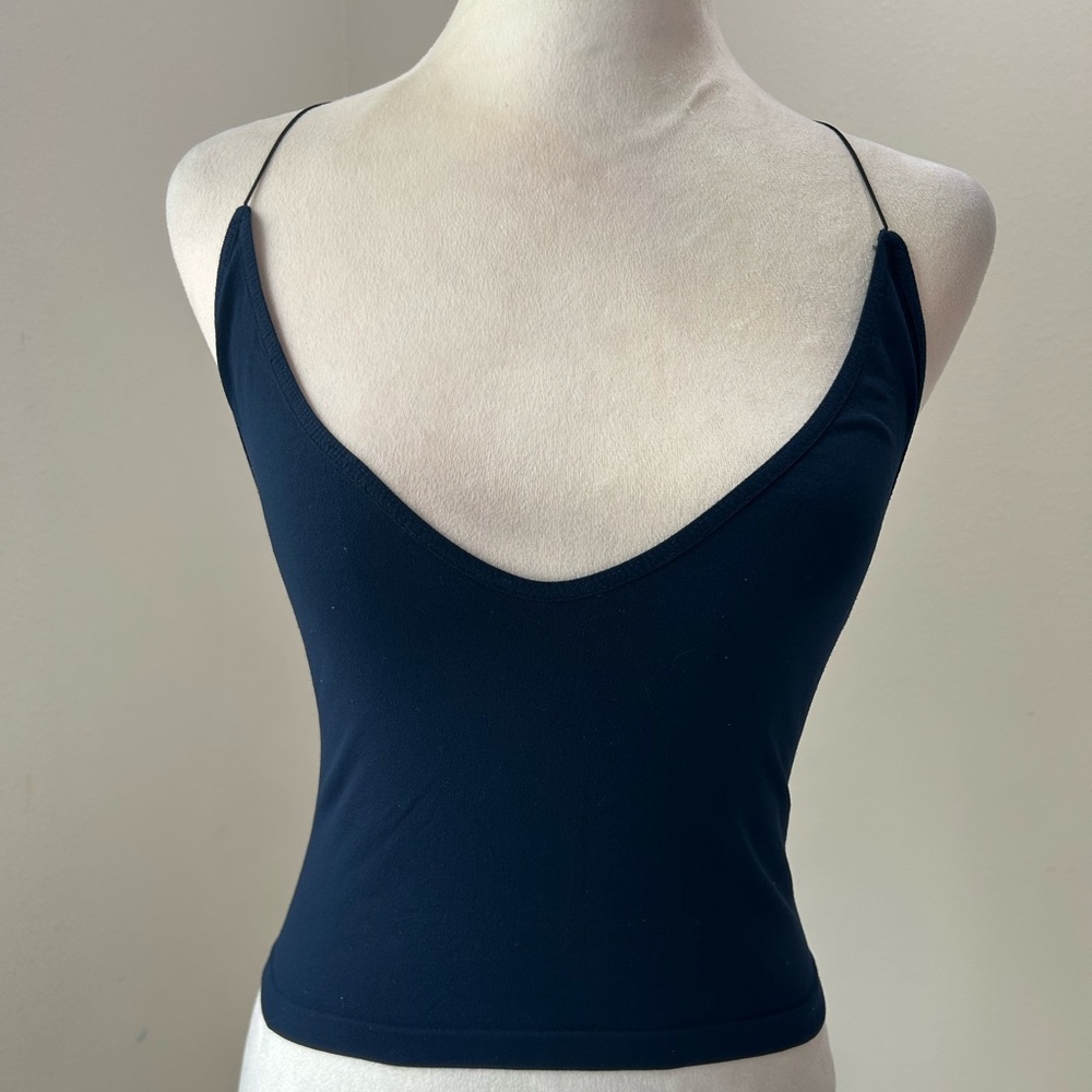 Intimately by Free People Women’s Navy V-Neck Slim Camisole Top, XS/S